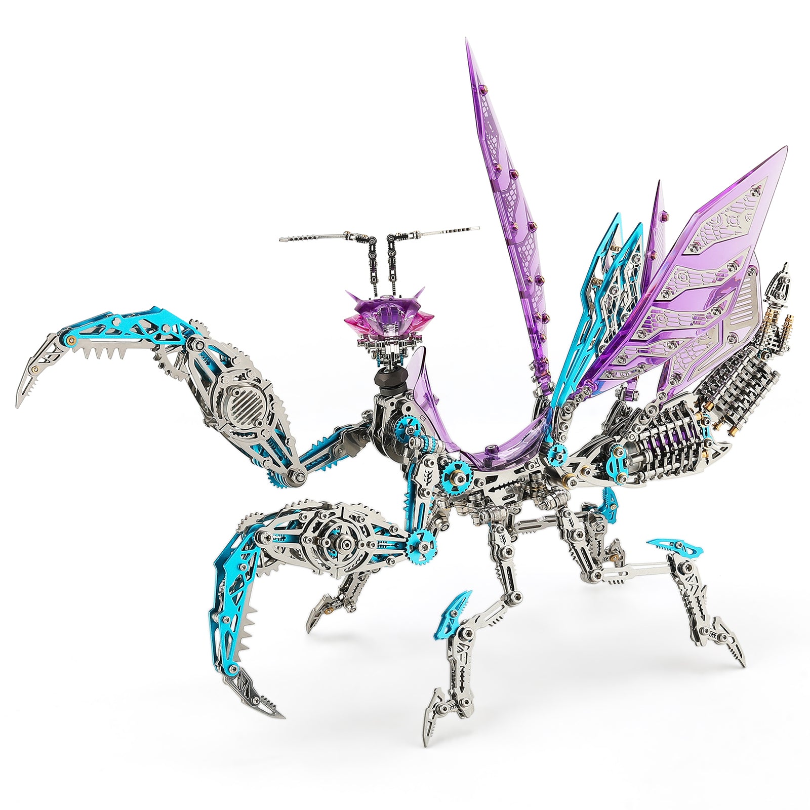 3D Metal Puzzles Mantis ModelKits Purple