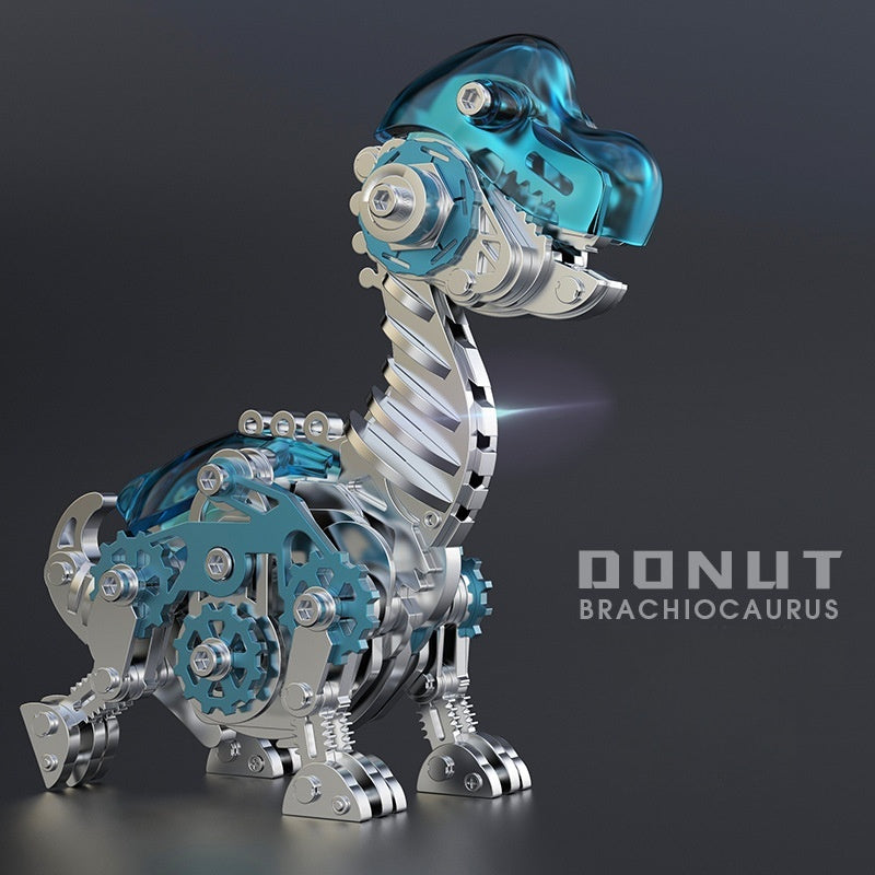 Giraffe-like Dinosaur 3D Metal Puzzle Brachiosaurus DIY Assembly Toys for Children 213 PCS