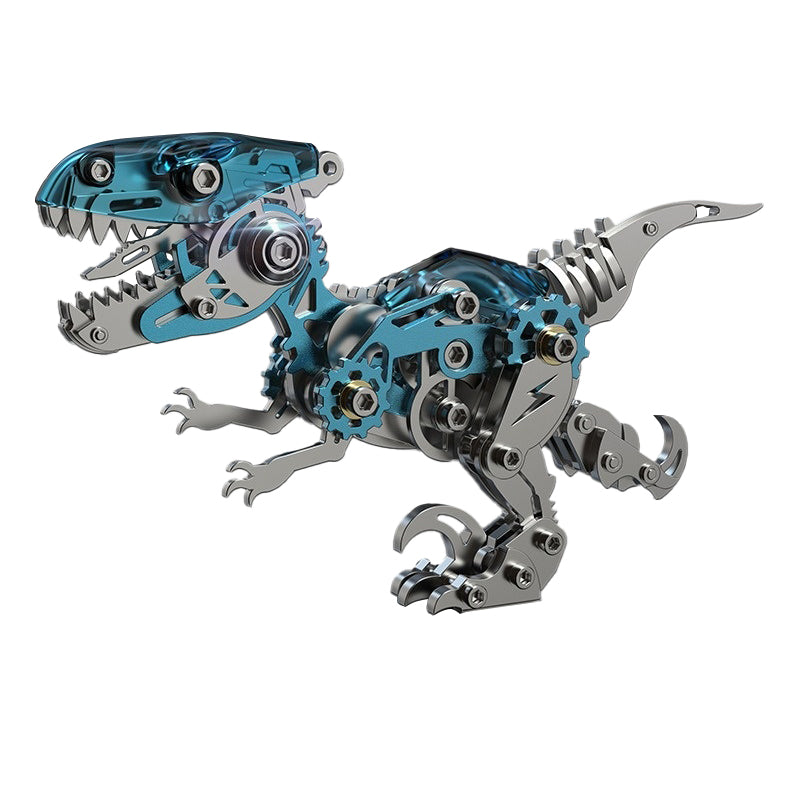 Velociraptor Dinosaur Model Kits Build 3D Metal Puzzle Toys for Kids 162 PCS