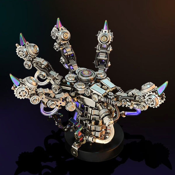 3D Metal Puzzles for Adults, Mechanical Dragon Claw Kit - Steampunk DIY Craft - Challenging Assembly Brain Teaser - Unique Home Decor and Gift Idea, 1000+ PCS