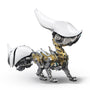 Innovative White Crystal Mechanical Fox 3D Metal Model Kit - Perfect for Collectors and Hobbyists 339 PCS