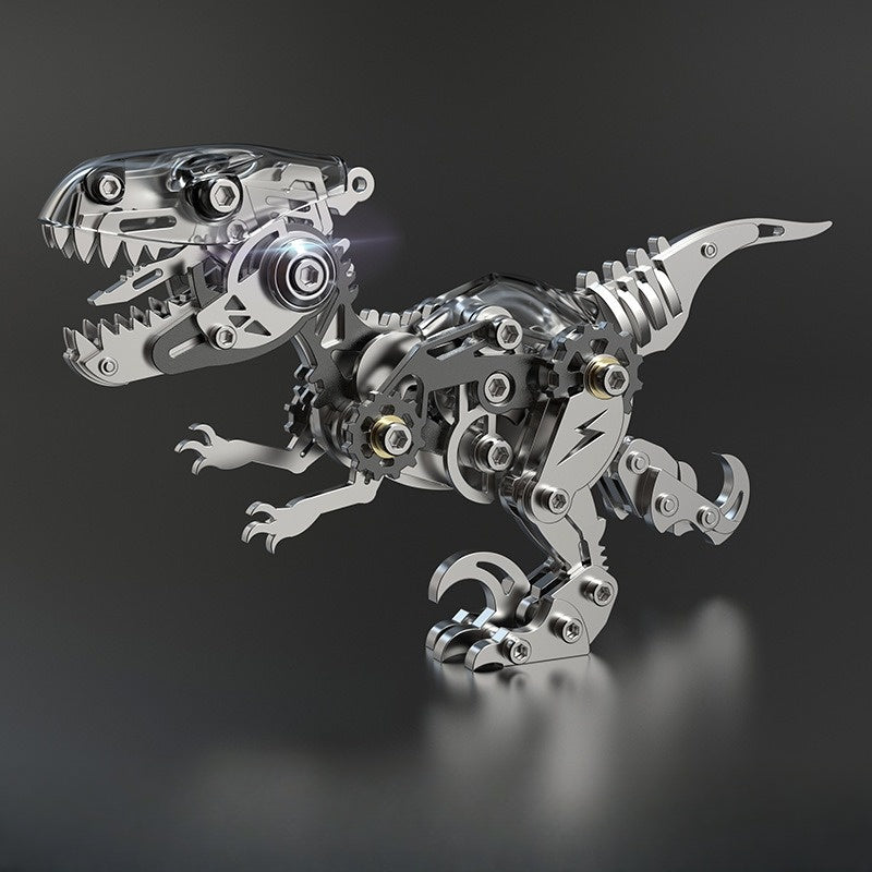 Velociraptor Dinosaur Model Kits Build 3D Metal Puzzle Toys for Kids 162 PCS