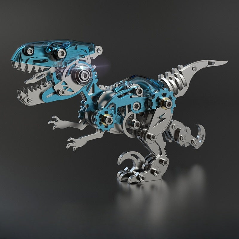 Velociraptor Dinosaur Model Kits Build 3D Metal Puzzle Toys for Kids 162 PCS