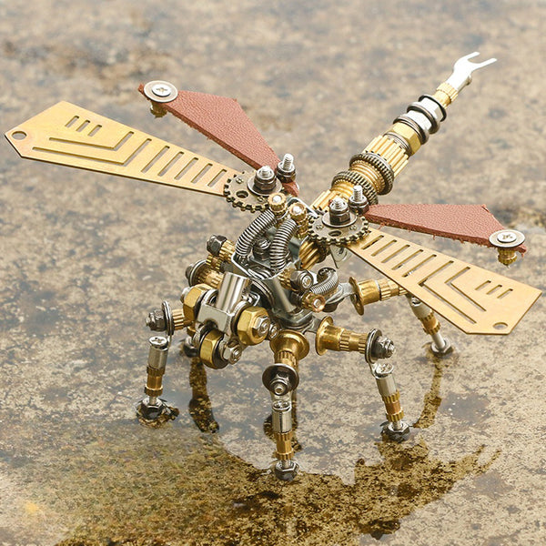 3D Metal Mechanical Dragonfly Puzzle Model 243 Pieces