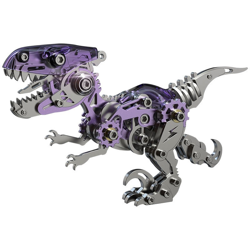 Velociraptor Dinosaur Model Kits Build 3D Metal Puzzle Toys for Kids 162 PCS