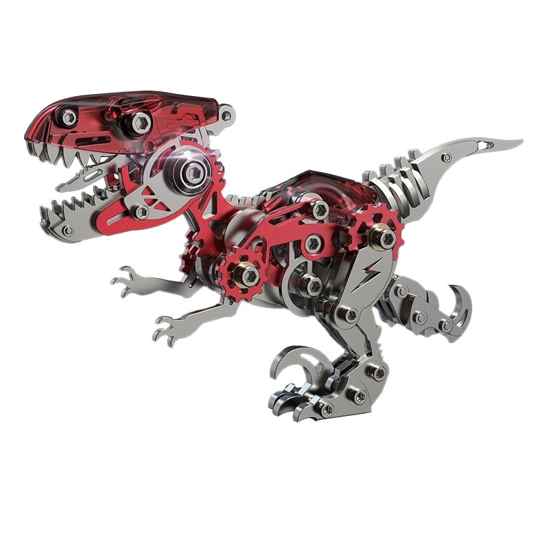 Velociraptor Dinosaur Model Kits Build 3D Metal Puzzle Toys for Kids 162 PCS